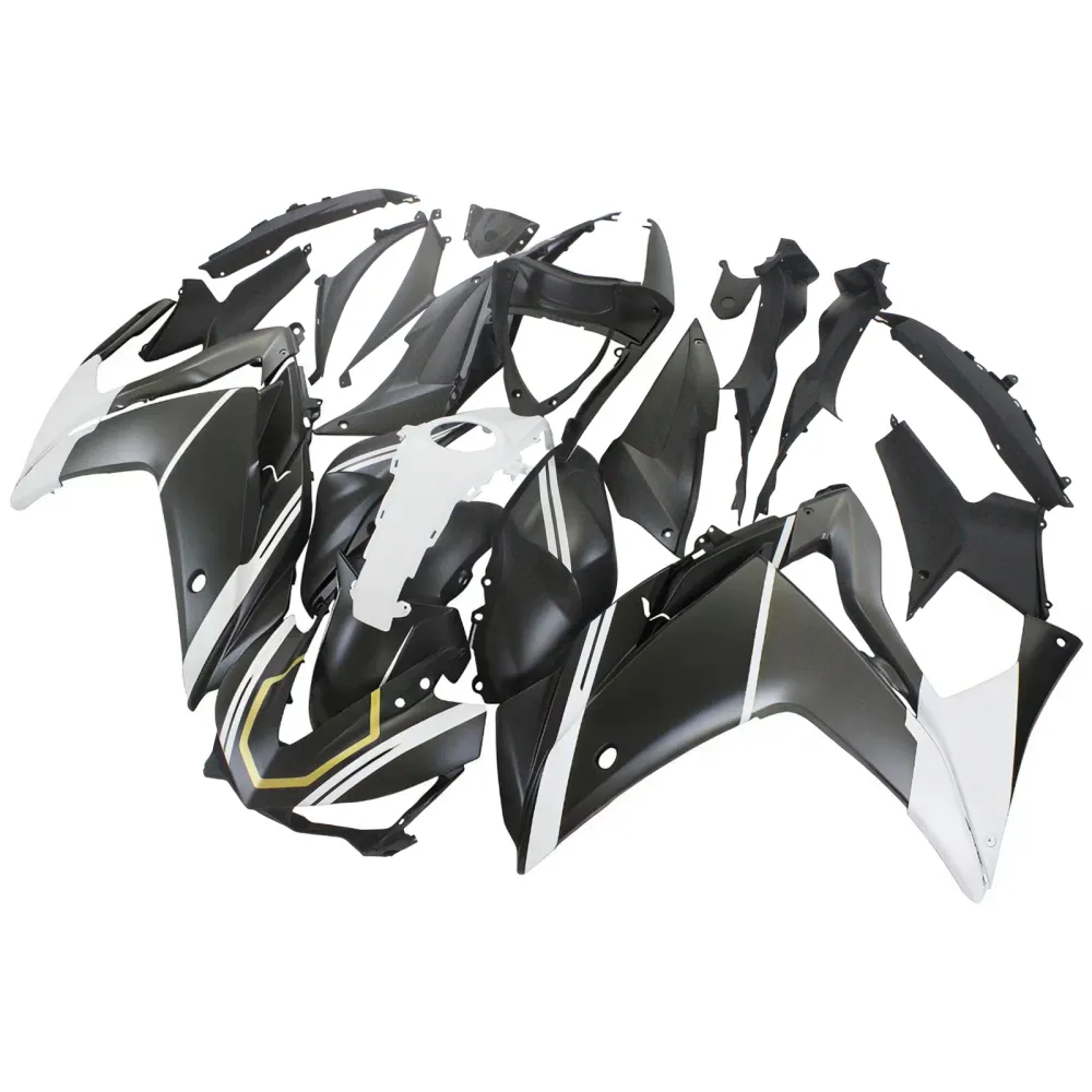 Amotopart Yamaha 2014-2018 YZF-R3 2015-2017 R25 Zwart Wit Kuipset