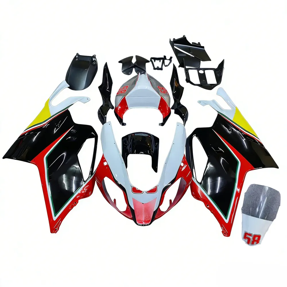 Amotopart 2003-2006 Aprilia RSV1000 Red & Black Style2 Fairing Kit