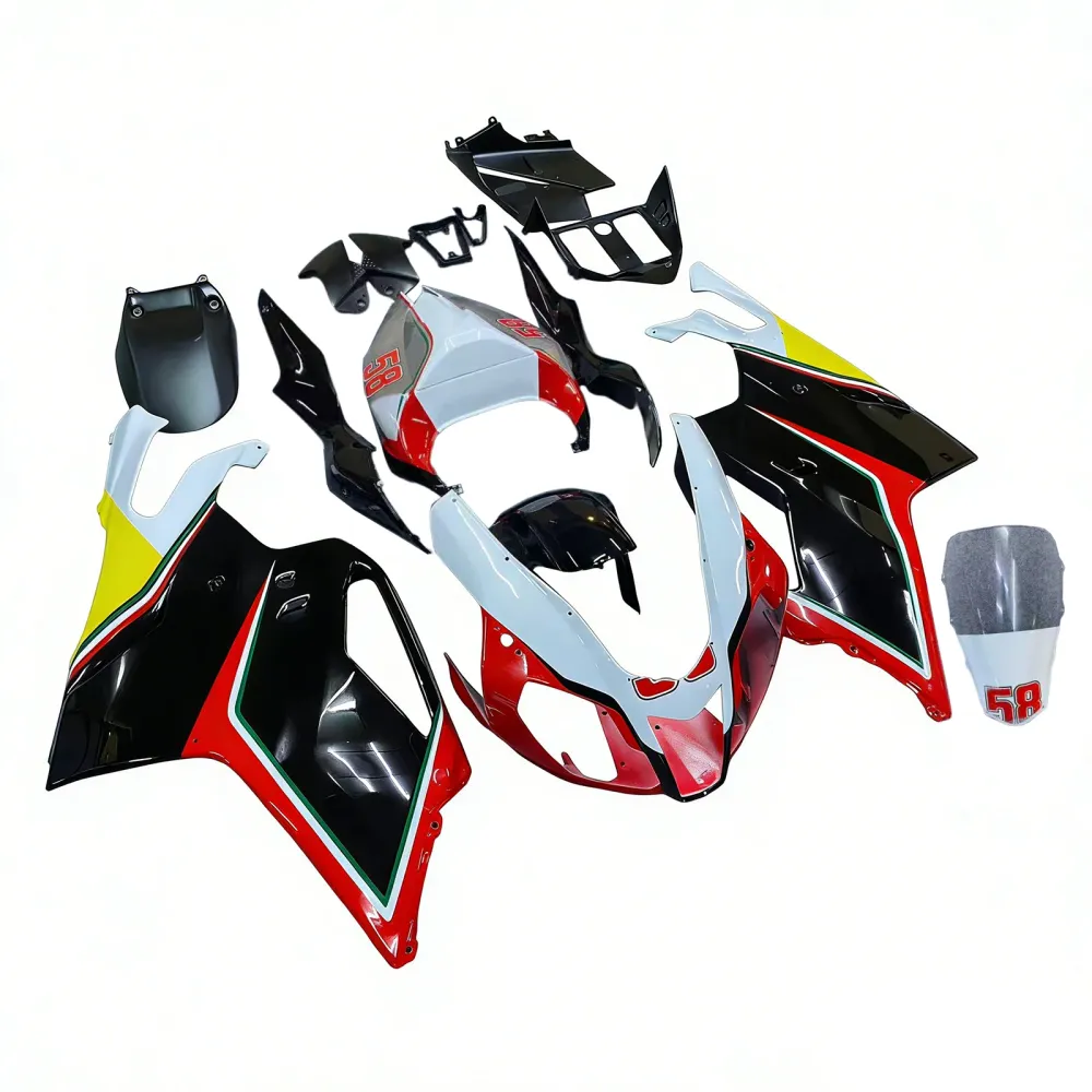 Amotopart 2003-2006 Aprilia RSV1000 Red & Black Style2 Fairing Kit