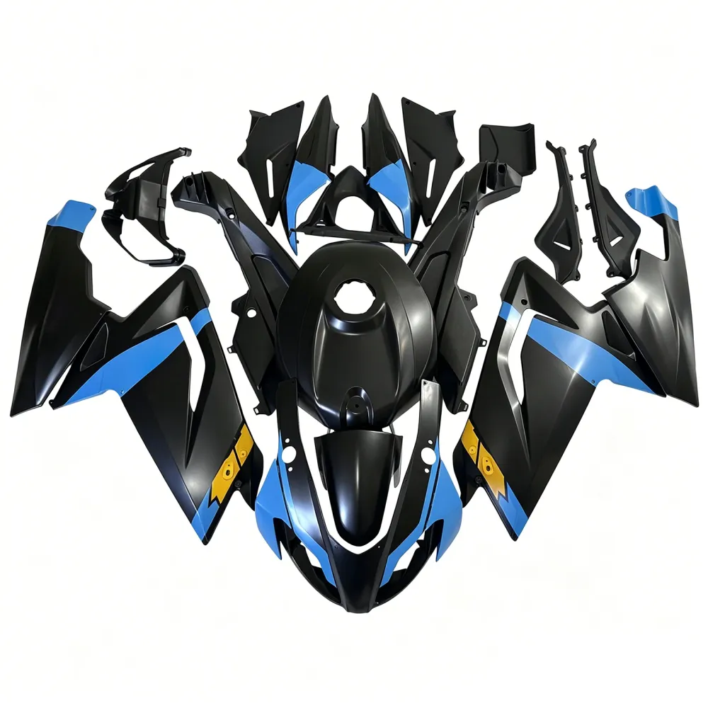 Amotopart 2006-2011 RS125 Aprilia Blue & Black Style4 Fairing Kit