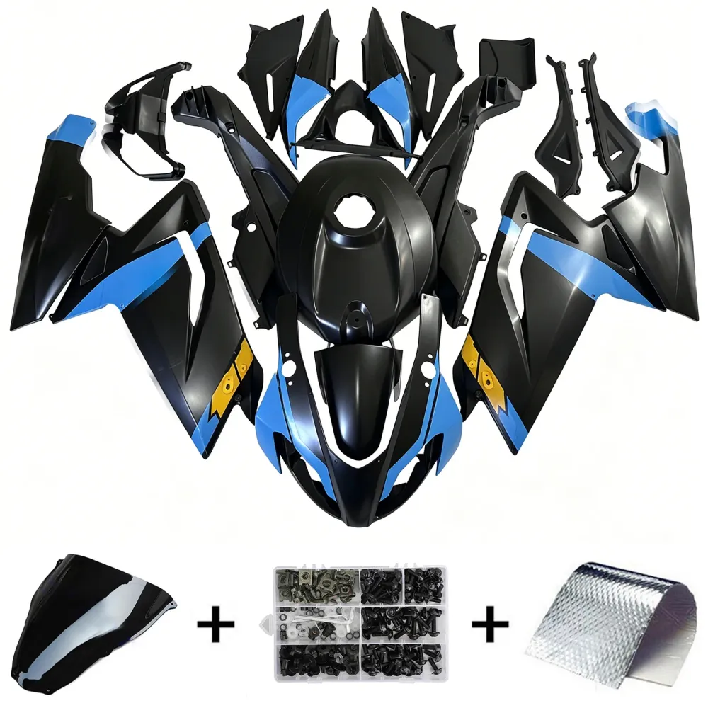 Amotopart 2006-2011 RS125 Aprilia Blue & Black Style4 Fairing Kit