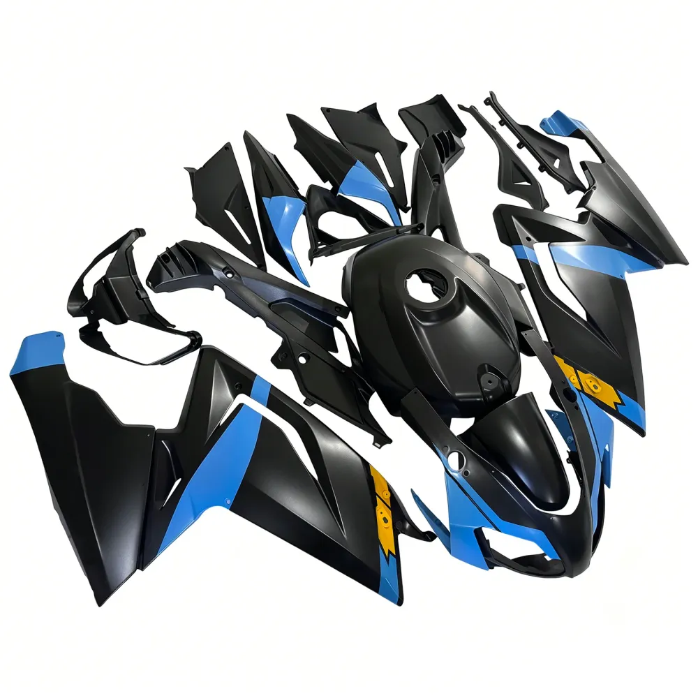 Amotopart 2006-2011 RS125 Aprilia Blue & Black Style4 Fairing Kit
