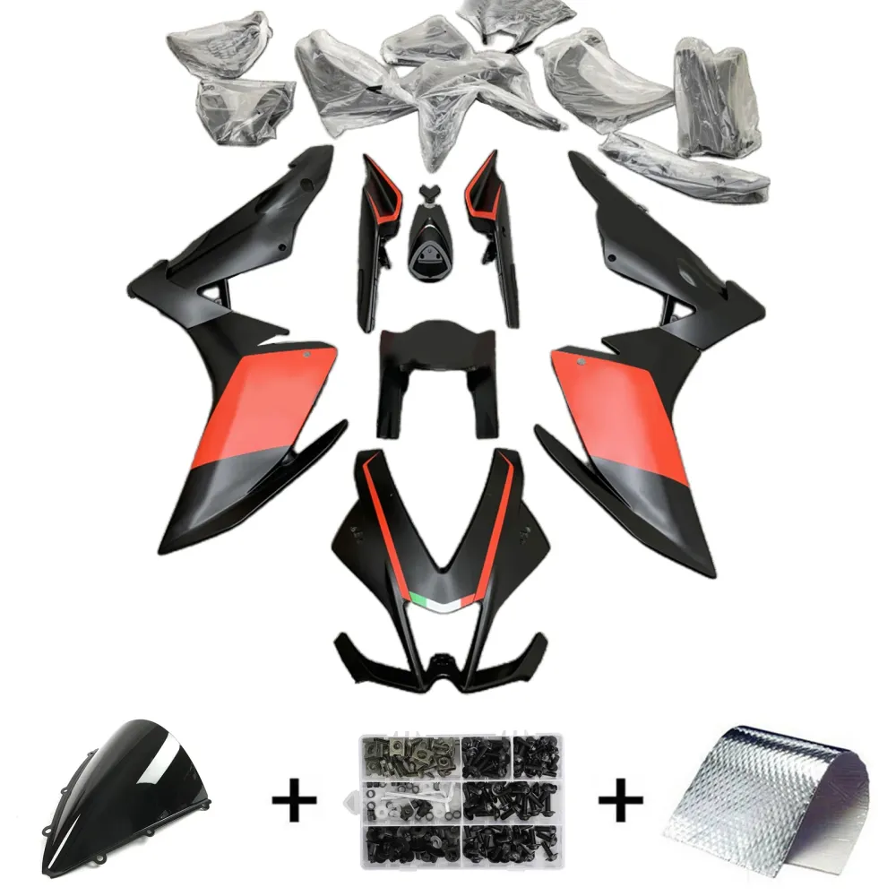 Amotopart 2009-2015 RSV4 1000 Aprilia Red & Black Style1 Fairing Kit
