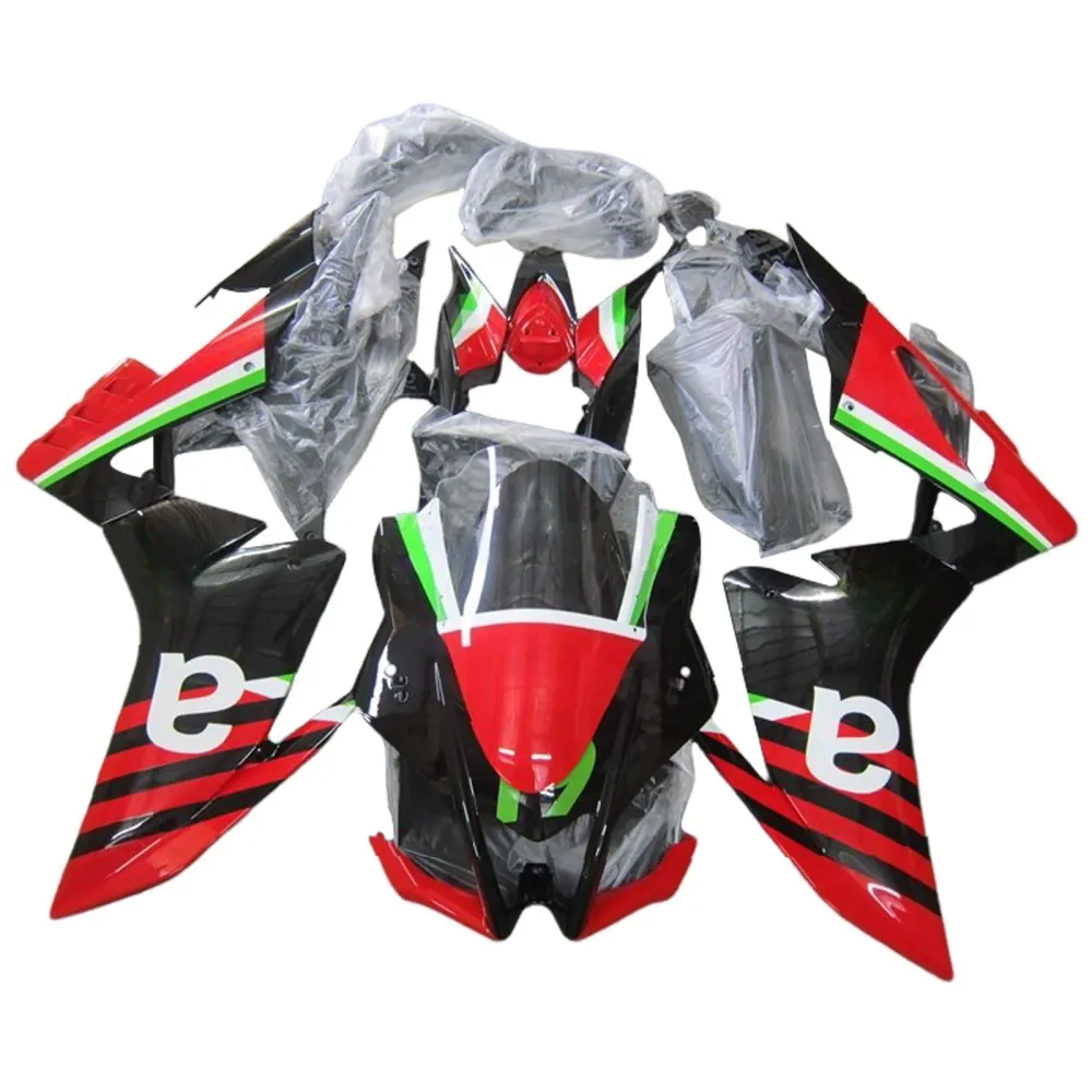 Amotopart Aprilia 2016-2020 RSV4 1000 Red & Green Style 7 Fairing Kit