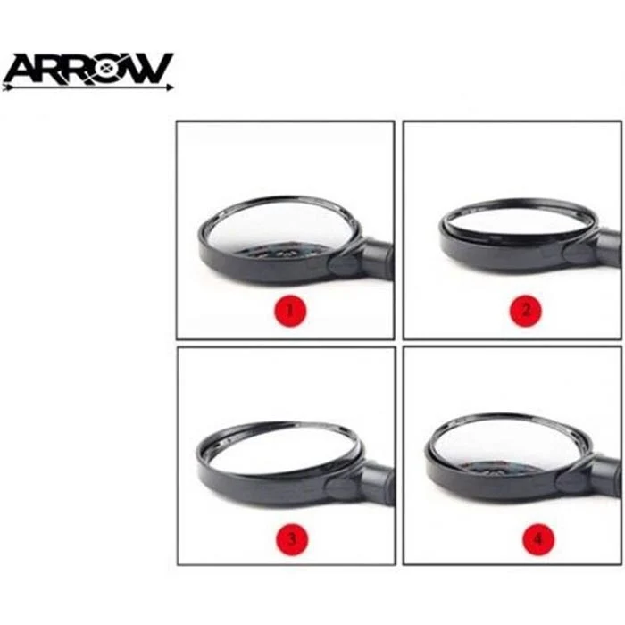 Arrow Fietsspiegel – Verstelbaar – Stuurbevestiging 22,2mm – Zwart