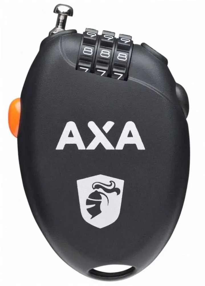Kabelslot Axa Roll - Oprolbare Staalkabel 75cm x 1.6mm met Cijfercode
