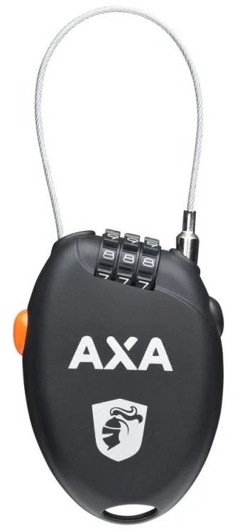 Kabelslot Axa Roll - Oprolbare Staalkabel 75cm x 1.6mm met Cijfercode