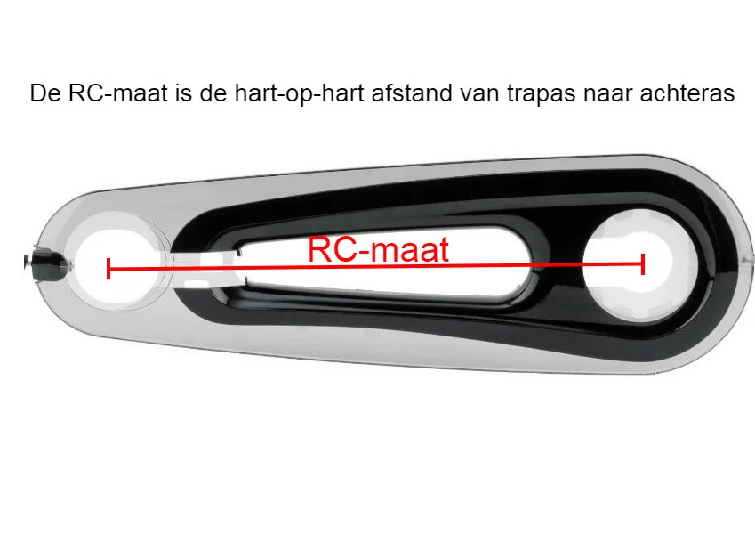 Kettingkast AXA 28" Snapper - Transparant / Zwart
