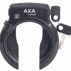 Ringslot Axa Defender - Glanzend Zwart + Bosch 2 Tube Cilinder