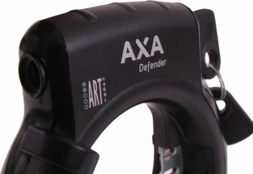 Ringslot Axa Defender - Glanzend Zwart + Bosch 2 Tube Cilinder
