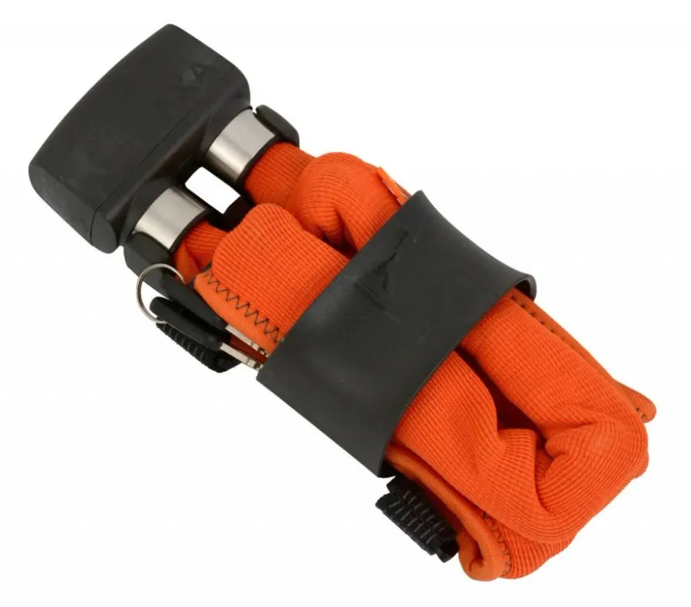 Vouwslot AXA Foldable 800 100/8 - oranje (winkelverpakking)