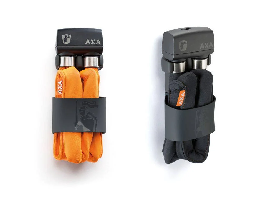 Vouwslot AXA Foldable 800 100/8 - oranje (winkelverpakking)