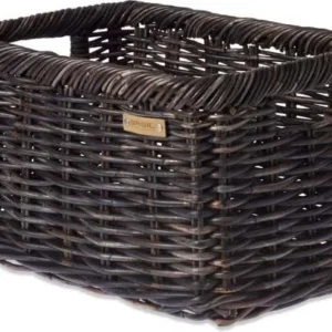 Basil Noir L Transportfietsmand Rotan Fietsmand 31 liter - Gemêleerd Zwart
