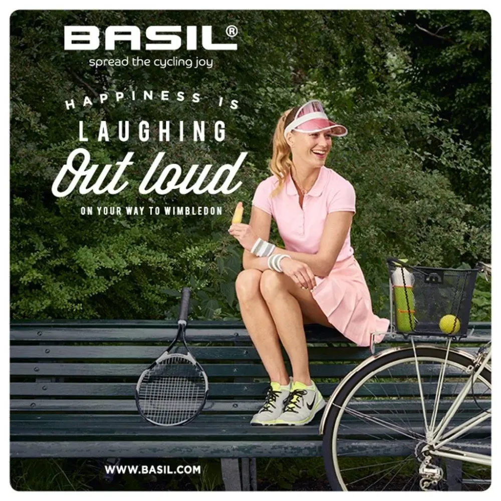 Fietsmand Basil Bold klein - inclusief Clever bevestigingssysteem - zwart