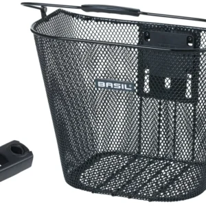 Fietsmand Basil Bremen KF - zwart (met Ahead-Stemholder)
