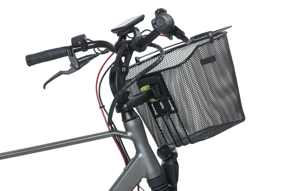 Fietsmand Basil Bremen KF - zwart (met Ahead-Stemholder)