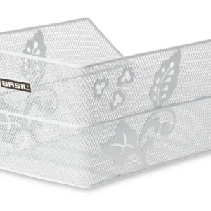 Fietsmand Basil Cento Flower - Wit