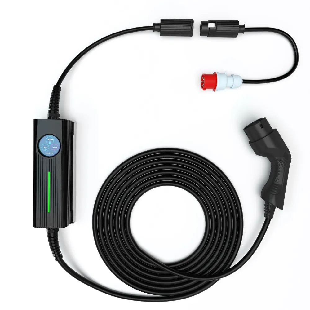Mobiele Lader MG EHS - Besen Slimme Mobiele Laadpaal met LCD - Type 2 - 1 & 3-fase - Tot 16 kW