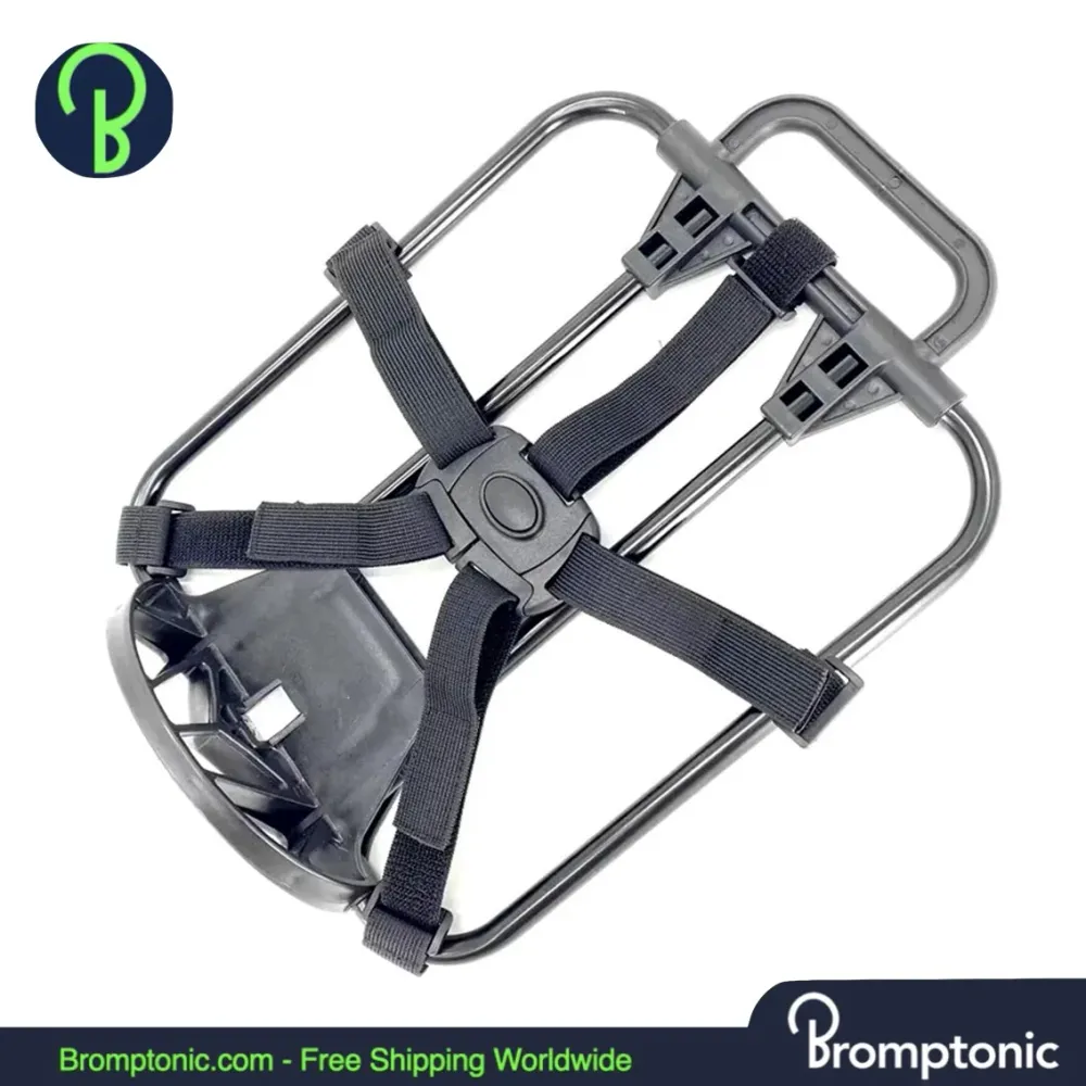 Brompton Aluminium Voordrager Frame met Riemen voor Tas & Bagage
