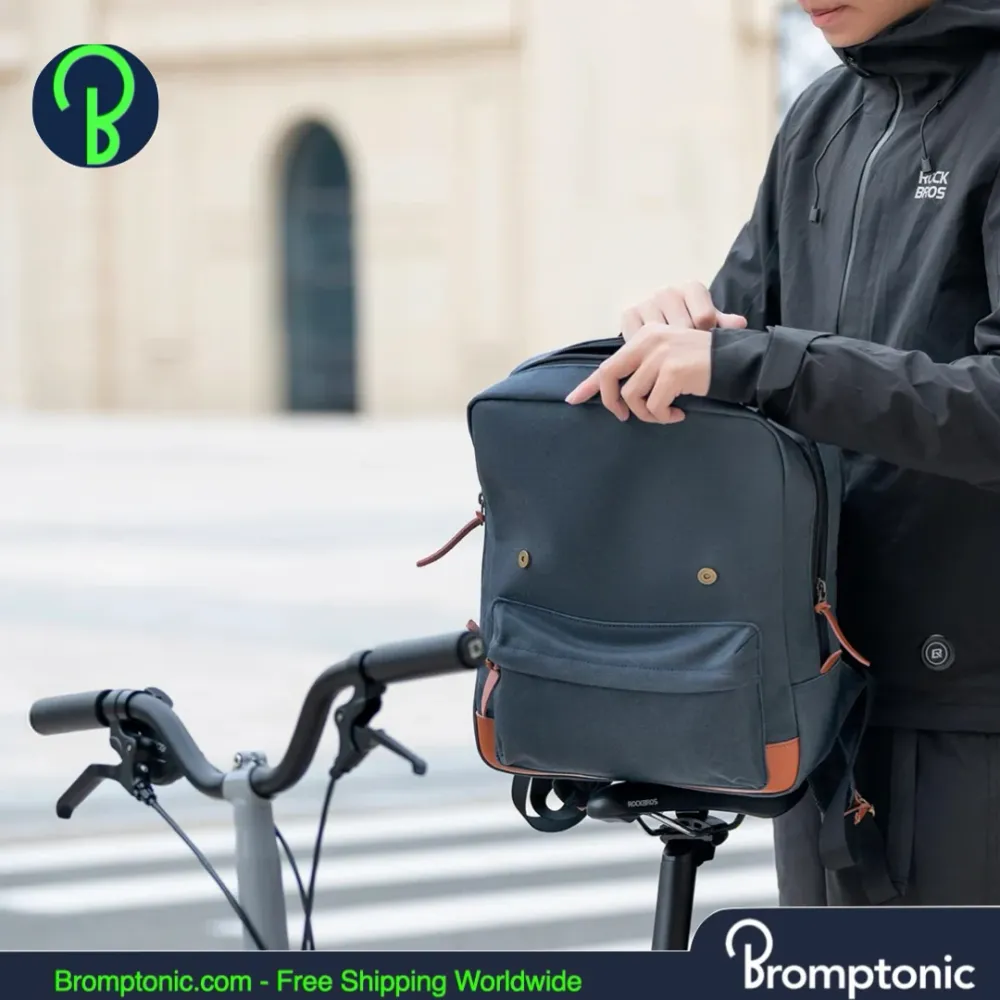 Brompton vouwfiets rugzak 8.3L - Retro multifunctionele stadstas