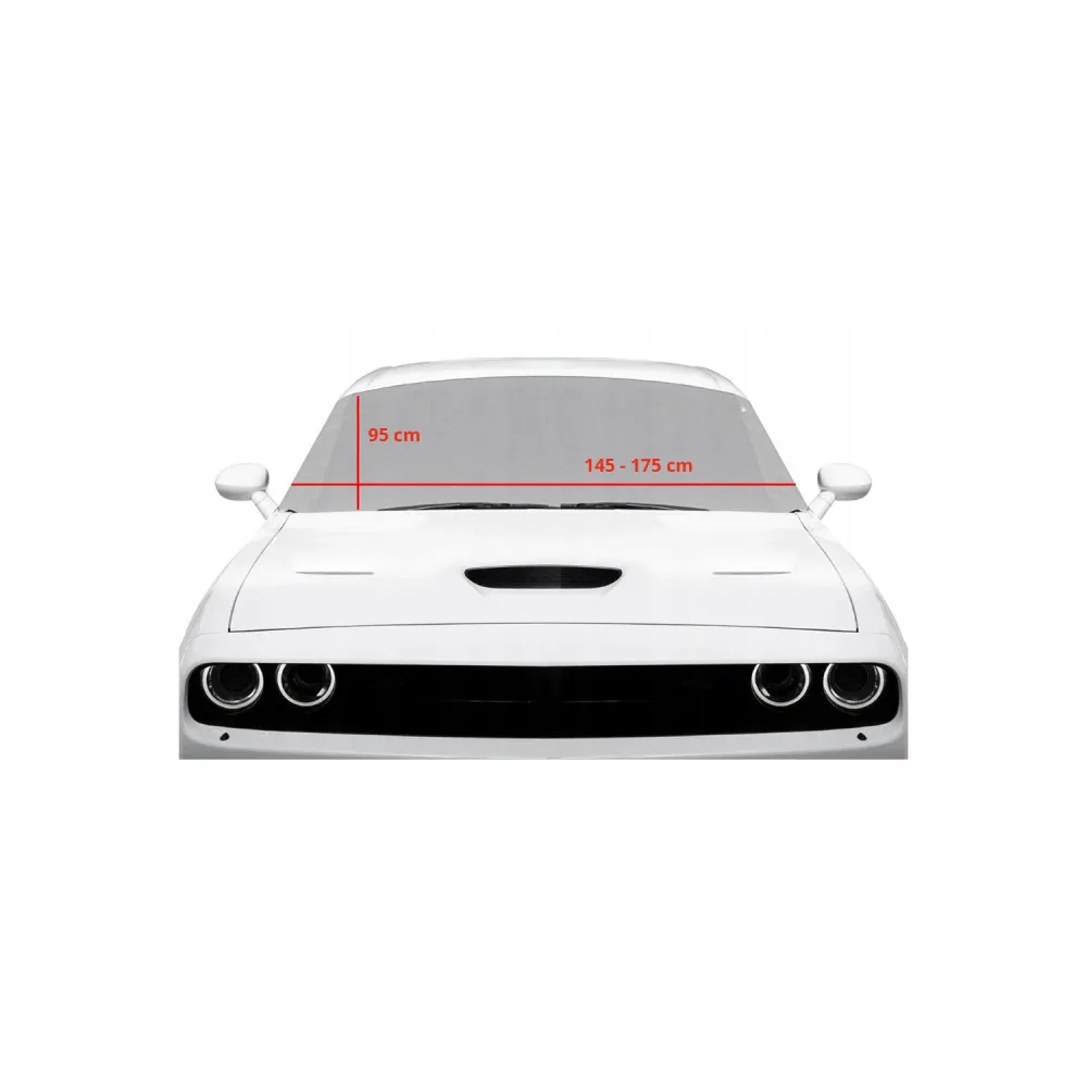 CarPassion Raamhoes - Half Cover - Anti-Vries Deken - Auto - Beschermhoes - Waterdicht & Vorstbestendig - Universeel -...