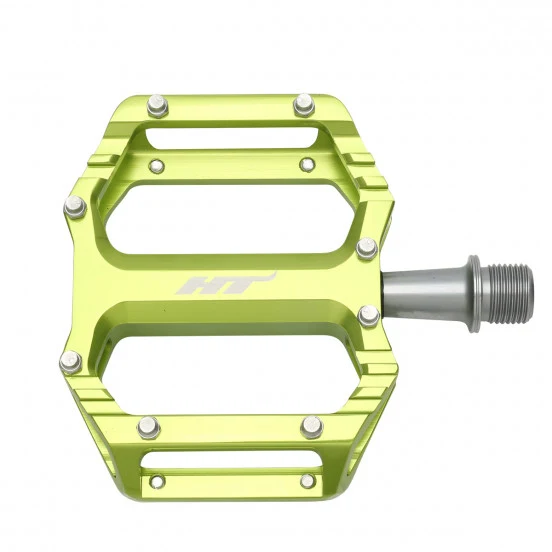 HT COMPONENTS AR09 groene platte pedalen