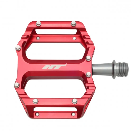 HT COMPONENTS AR09 rode platte pedalen