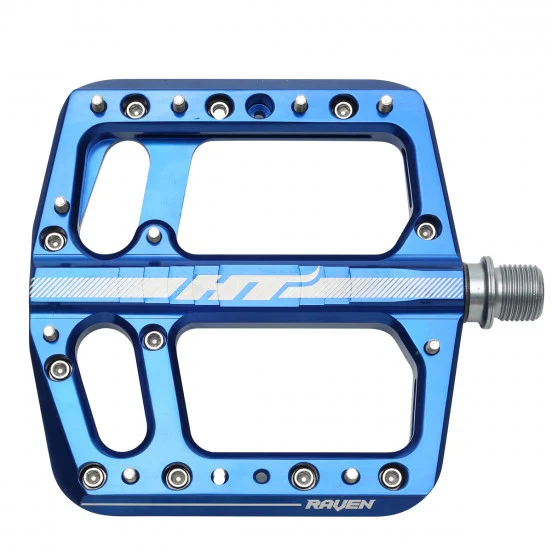 HT COMPONENTS RAVEN 12 Blauw Vlakke Pedalen