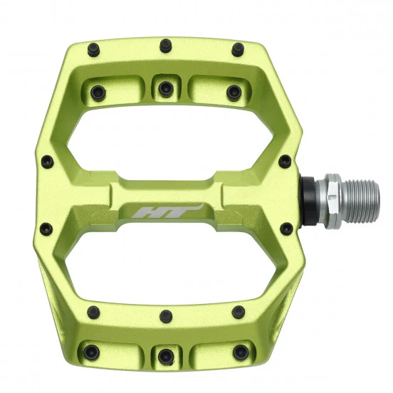 HT COMPONENTS SPIDER AF03 platte pedalen groen