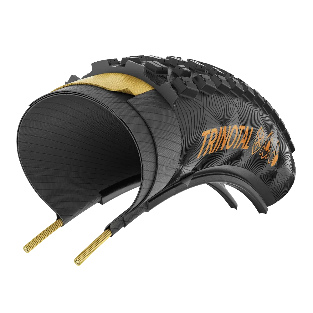 CONTINENTAL TRINOTAL Trail Rapid 29x2.40 Tubeless Ready Zacht Bruin band