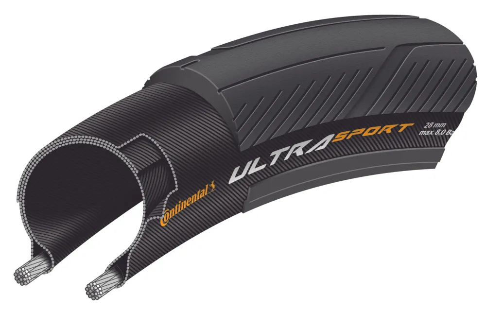 CONTINENTAL ULTRA SPORT III 700c binnenband type bruin band