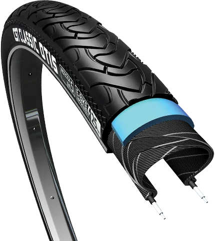 Buitenband CST Otis 3 28 x 1 ½" / 40-635mm anti lek - zwart met reflectie