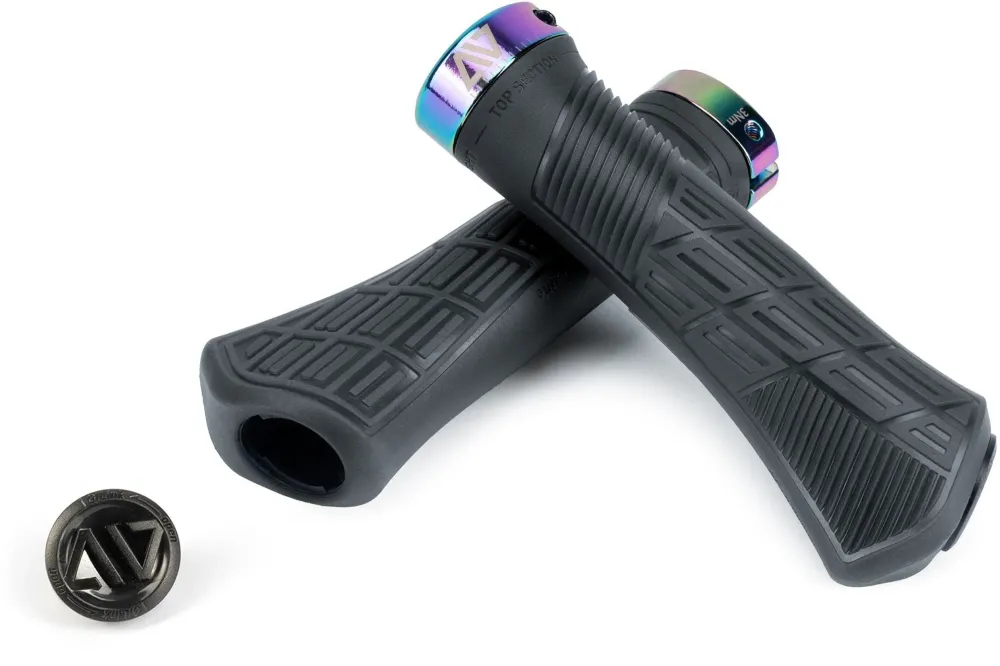 ACID GRIPS HYBRID PERFORM TRANSLUCENT BLACK / OILSLICK Large cubestores.nl