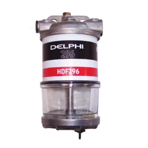 Delphi CAV 296G brandstoffilter met waterafscheider, glazen reservoir