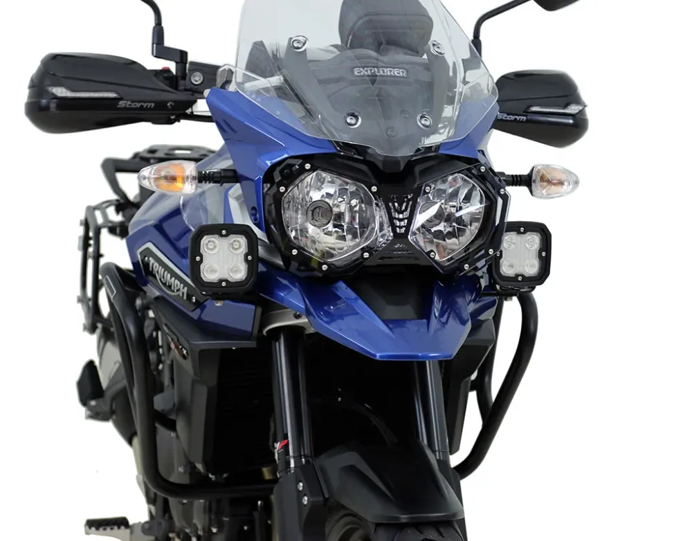 Bevestiging voor rijverlichting - Triumph Tiger Explorer XCa, XCx, XR, XRt, XRx '16-'21 DENALI Electronics