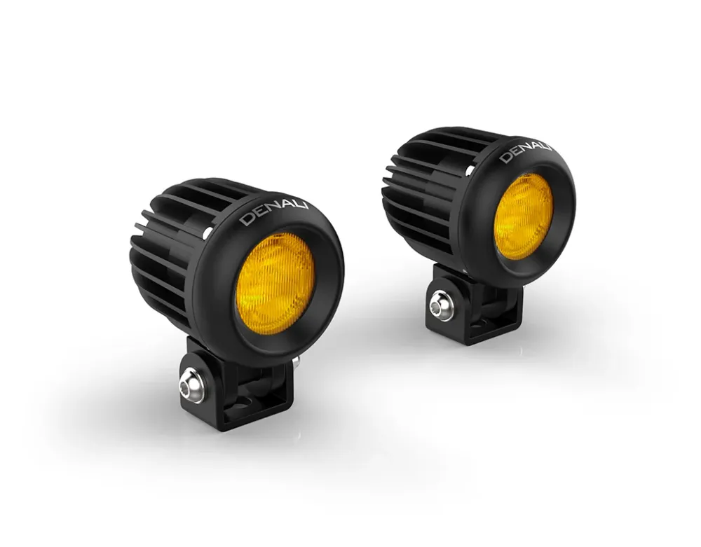 Kit: D2 x2, Amber Lenses, R1300GS Onderste Bevestiging DENALI Electronics