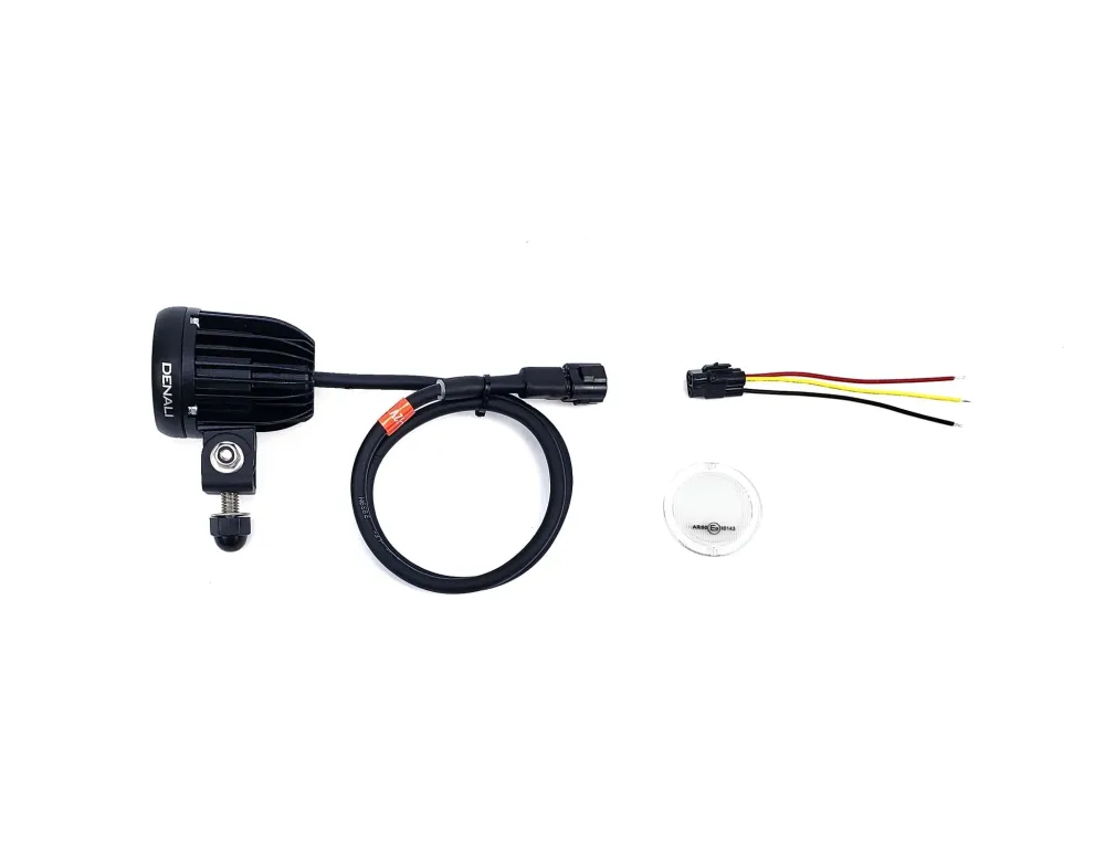 Kit: D2 x2, Amber Lenses, R1300GS Onderste Bevestiging DENALI Electronics