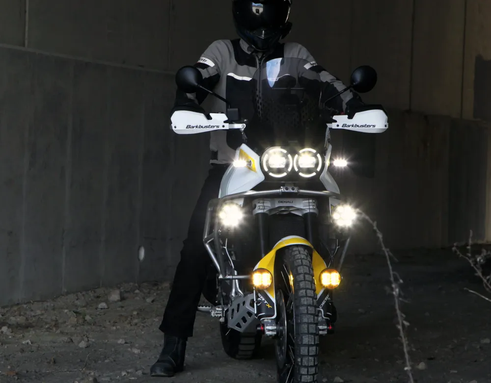 Lager rijlichtmontage - Ducati DesertX '23-'25 & Multistrada V4, '21-'24 DENALI Electronics