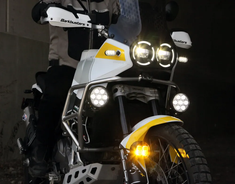 Lager rijlichtmontage - Ducati DesertX '23-'25 & Multistrada V4, '21-'24 DENALI Electronics