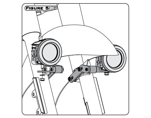 Montage voor rijverlichting - Selecteer Harley-Davidson-motorfietsen DENALI Electronics