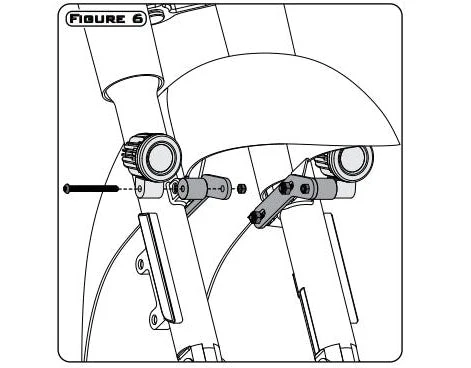 Montage voor rijverlichting - Selecteer Harley-Davidson-motorfietsen DENALI Electronics