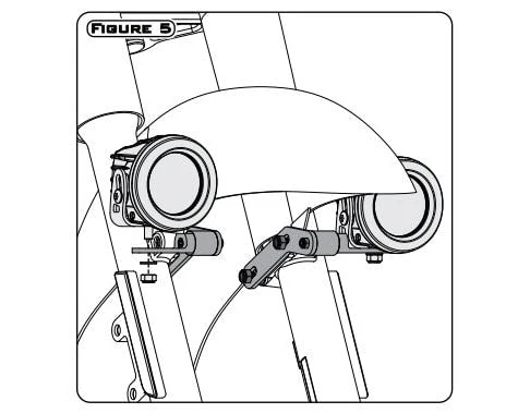 Montage voor rijverlichting - Selecteer Honda Cruisers DENALI Electronics