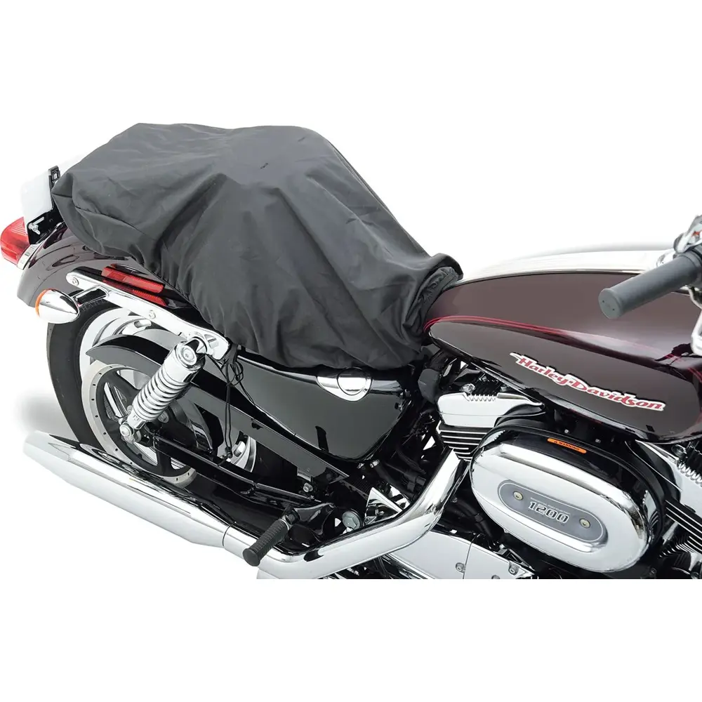Drag Specialties EZ Glide II converteerbare regenhoes voor motorfietsrugleuning
