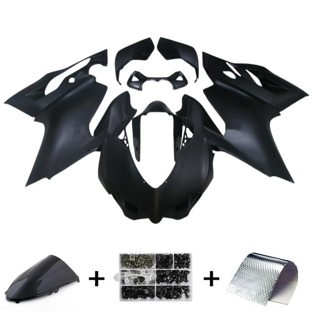 Amotopart 2012-2015 Ducati 1199 899 Mat Black Fairing Kit