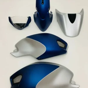 Amotopart Ducati All Years Monster 696/796/1100 S Evo Blue Sliver Fairing Kit