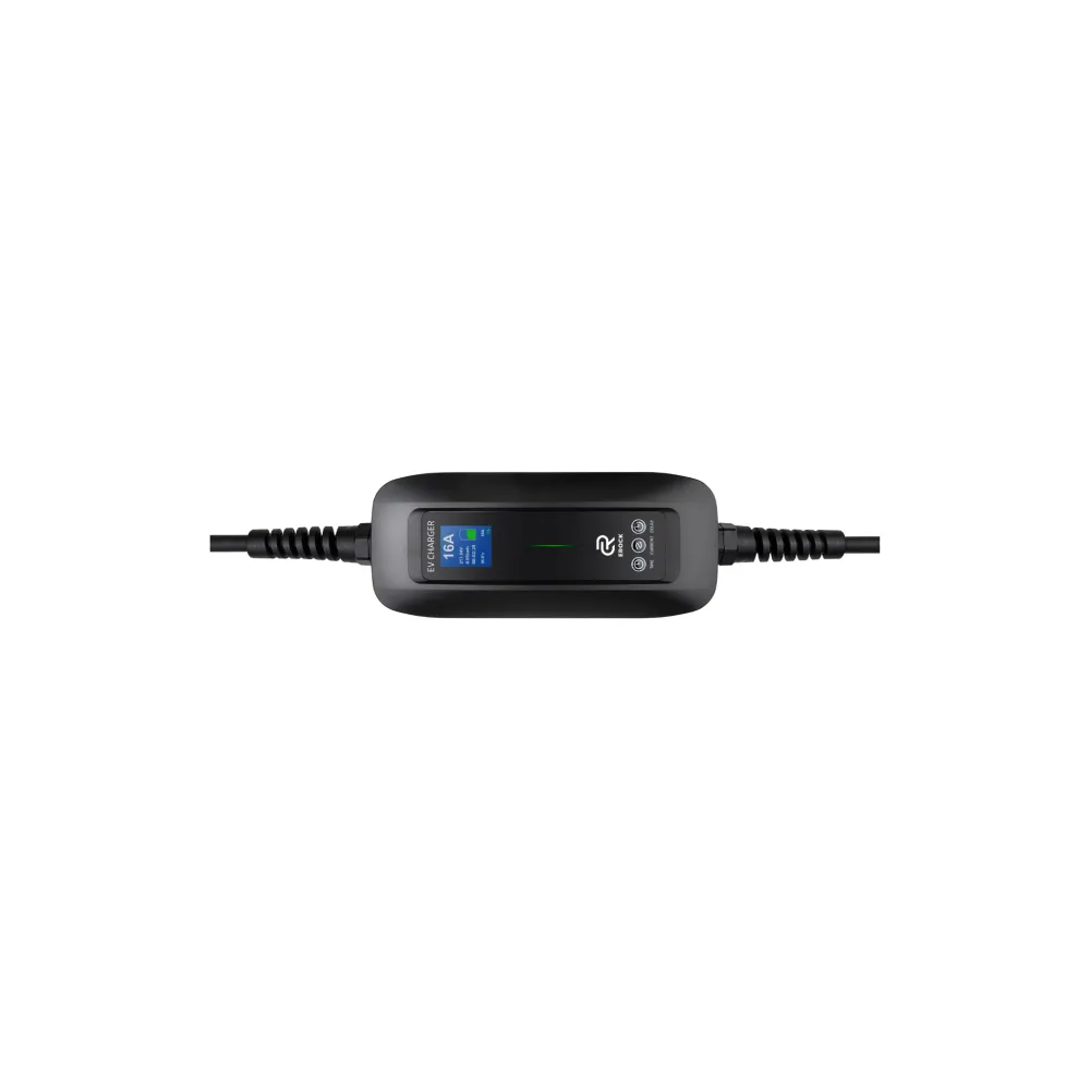 Mobiele Lader Leapmotor B10 - eRock EROCK Pro LCD Zwart Type 2 naar Schuko - Uitgesteld laden en Memory functie