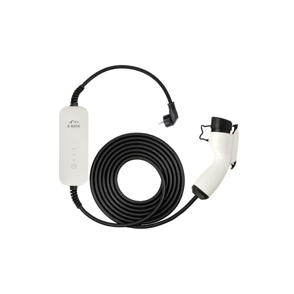 Mobiele Lader Peugeot Partner - EROCK Wit Type 1 naar Schuko - Memory functie