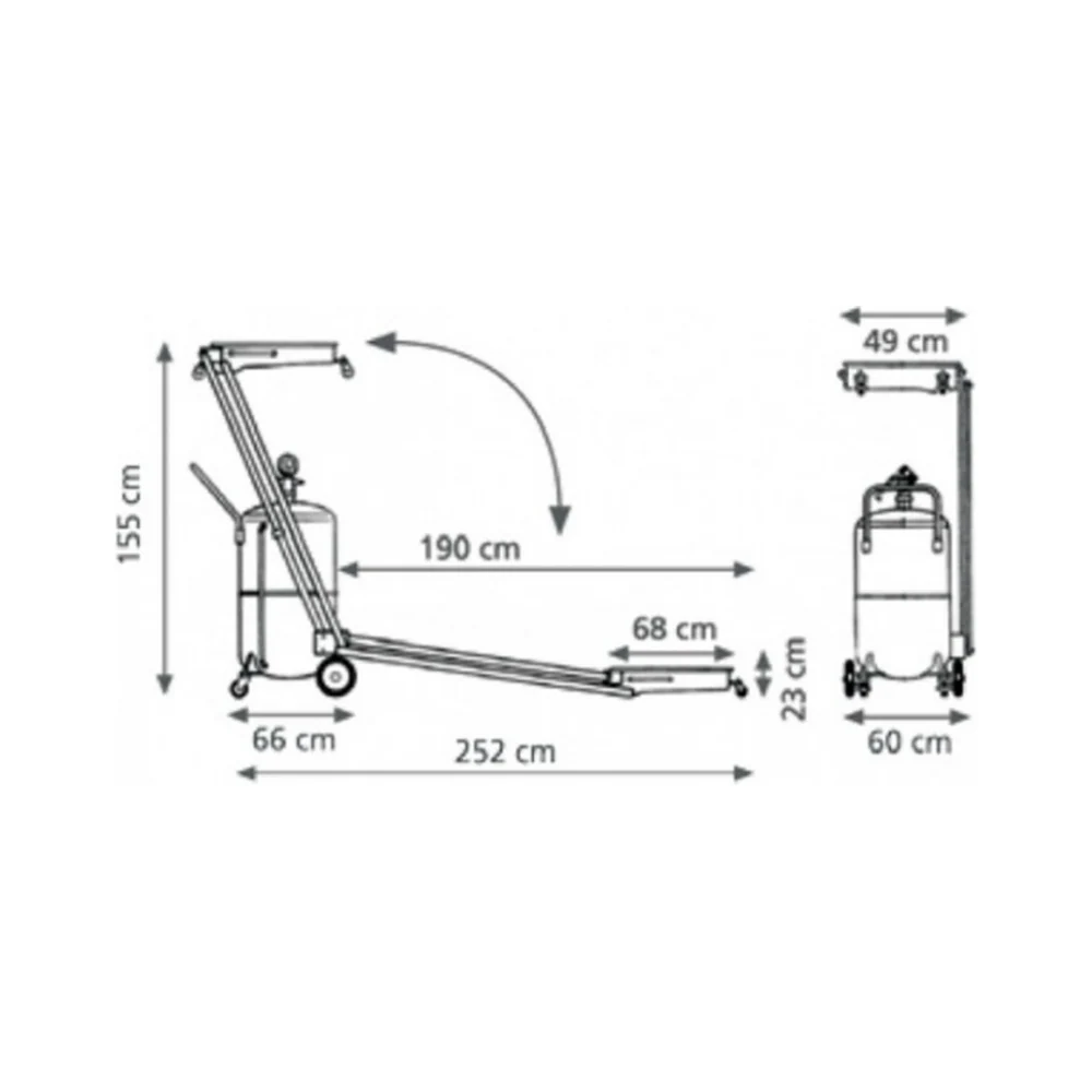 120L Oil Suction Drainer Pant. Trucks Force