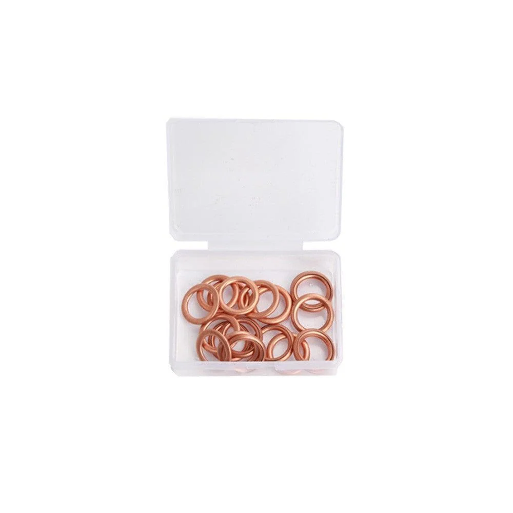 Assortiment gevulde koperen carterplugringen 16mm 20st Force