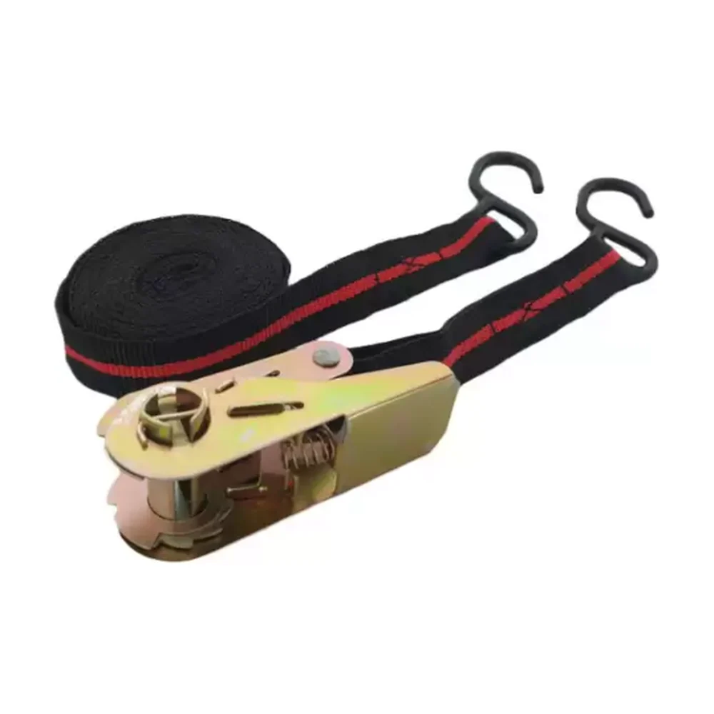 Spanband 5m x 24mm met ratel en zware haken Force